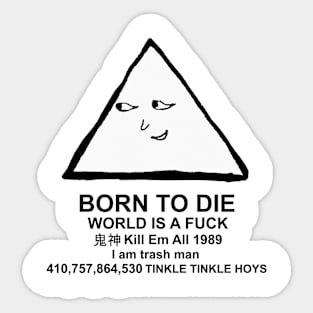 I am triangle man Sticker